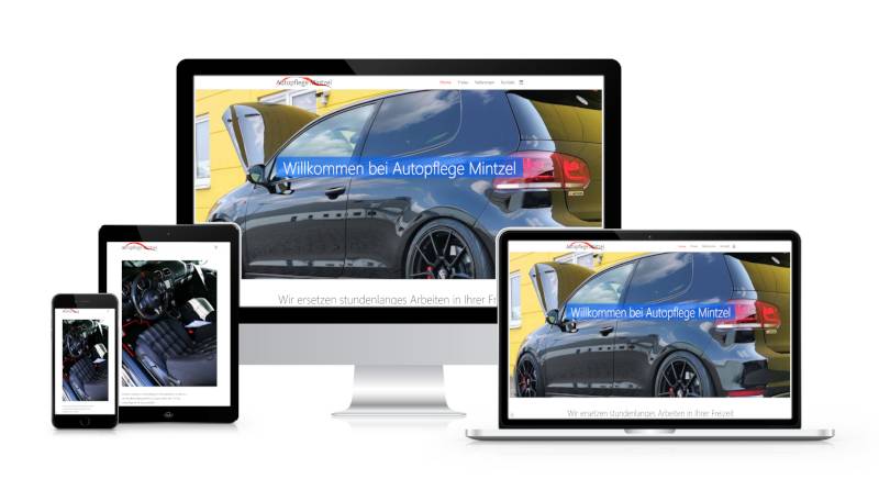 Website der Firma Autopflege Mintzel